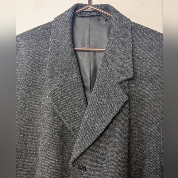 GIORGIO SAPPINI Men Trench Coat Gray/Black Color In Perfect Condition! - Picture 5 of 12